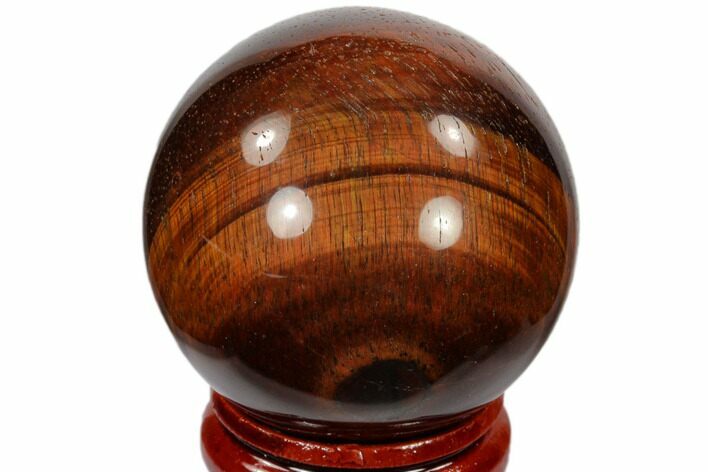 Polished Red Tiger's Eye Sphere - South Africa #116083